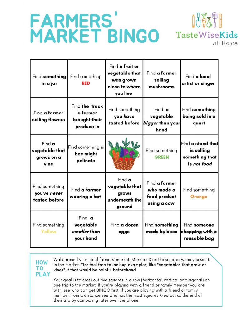 TWKatHome Activity: Careers, Farmers' Market Manager - TasteWise Kids