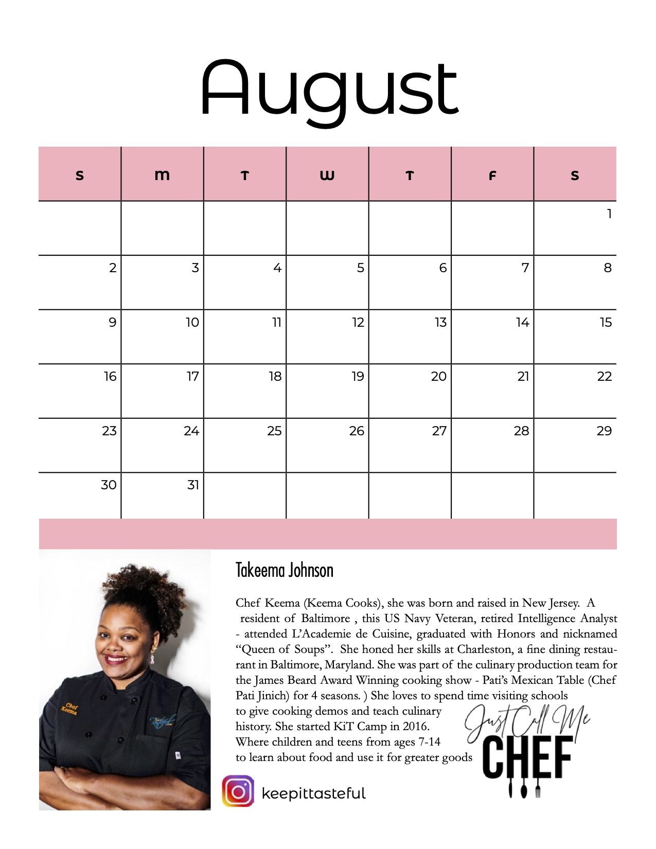 JCMC calendar 2019 pink days page 3