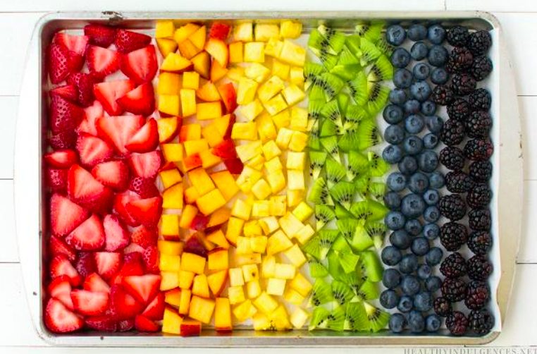 rainbow of fruit
