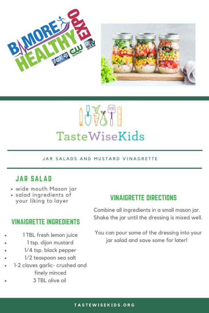 Recipe for salad in a jar